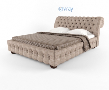 European Style Double Bed-ID:581301948