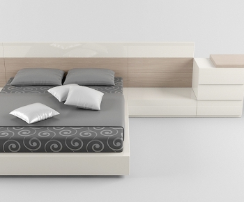 Modern Double Bed-ID:775665694