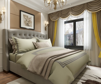 Simple European Style Bedroom-ID:688927414