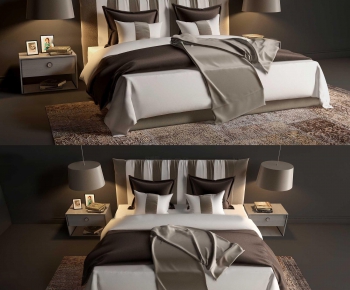 Modern Double Bed-ID:254266769