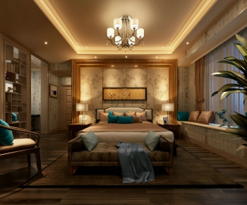 New Chinese Style Bedroom-ID:848261665