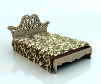 European Style Double Bed-ID:712743857