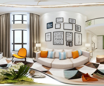 Modern A Living Room-ID:981598713