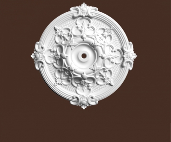European Style Plaster Carved Top Plate-ID:351393569