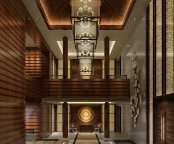New Chinese Style Lobby Hall-ID:752871341