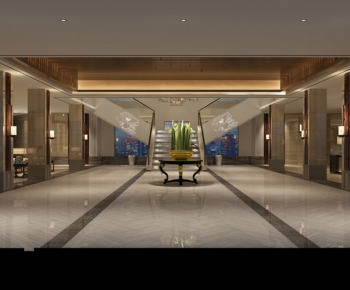 New Chinese Style Lobby Hall-ID:855644557