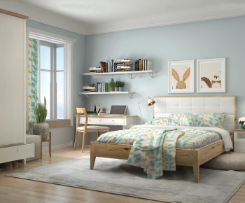 Nordic Style Bedroom-ID:124957528