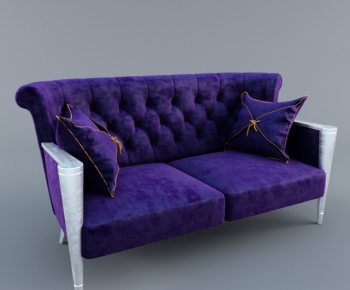 Simple European Style A Sofa For Two-ID:762952897