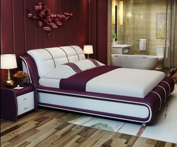 Modern Double Bed-ID:313683494