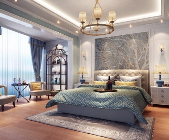 Simple European Style Bedroom-ID:434571973