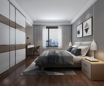 Modern Nordic Style Bedroom-ID:574834985