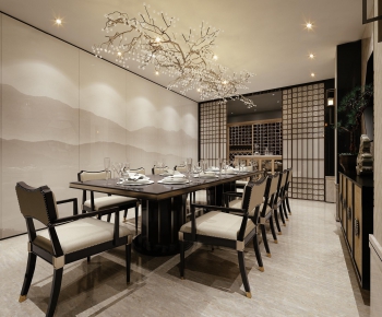 New Chinese Style Dining Room-ID:162814237
