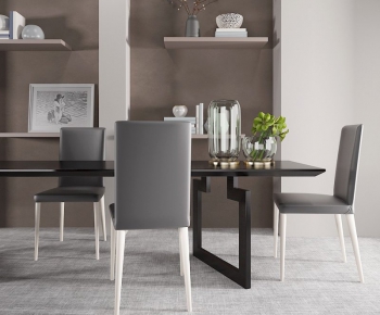 Modern Dining Table And Chairs-ID:412648115