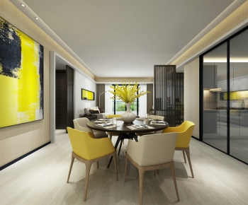 Modern Nordic Style Dining Room-ID:597357749