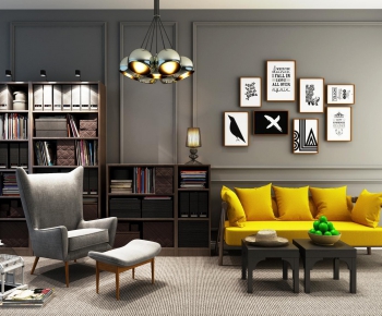 Modern Nordic Style Sofa Combination-ID:204563895