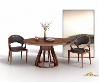 New Chinese Style Dining Table And Chairs-ID:956734331
