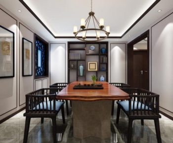 Modern New Chinese Style Dining Room-ID:484366976