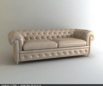 Simple European Style A Sofa For Two-ID:253915373