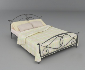 European Style Double Bed-ID:651075984