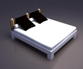 Modern Double Bed-ID:487121636