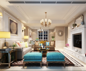 American Style A Living Room-ID:477265449