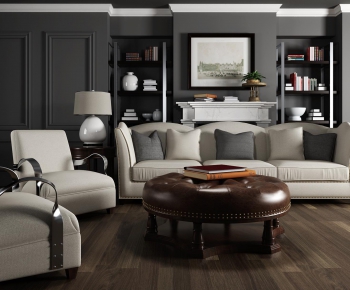 American Style Sofa Combination-ID:679447227