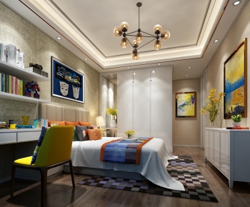 Modern Hong Kong Style Bedroom-ID:958396555
