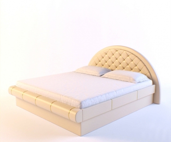 Modern Double Bed-ID:906374989