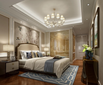 New Chinese Style Bedroom-ID:225270114