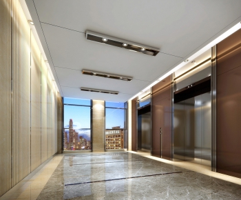 Modern Corridor/elevator Hall-ID:167473848