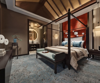 New Chinese Style Bedroom-ID:103617744
