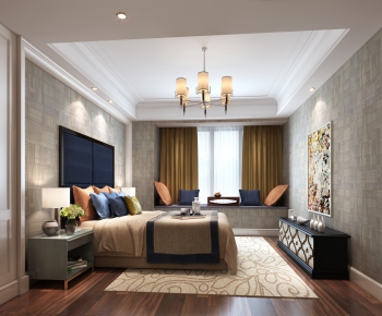 New Chinese Style Bedroom-ID:899942791