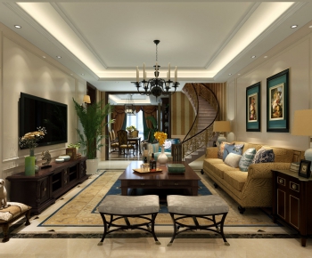 American Style A Living Room-ID:664931495