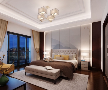 New Chinese Style Bedroom-ID:948259219
