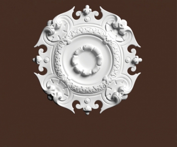 European Style Plaster Carved Top Plate-ID:934476959