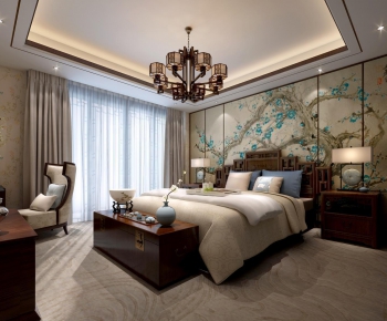 Chinese Style Bedroom-ID:662631967