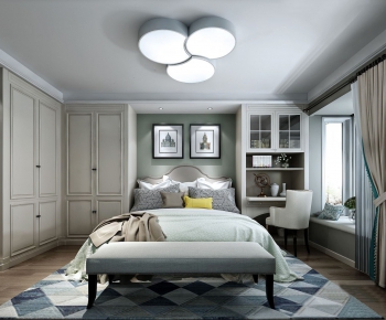Simple European Style Bedroom-ID:164328111