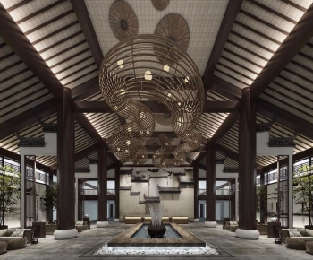 New Chinese Style Lobby Hall-ID:727774353