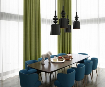 Modern Nordic Style Dining Table And Chairs-ID:536478442