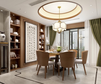 New Chinese Style Dining Room-ID:110075541
