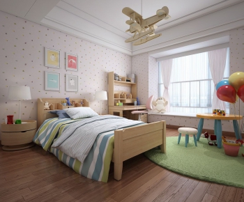 Modern Nordic Style Children's Room-ID:446446998