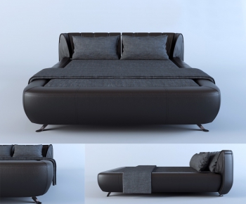Modern Double Bed-ID:890561694