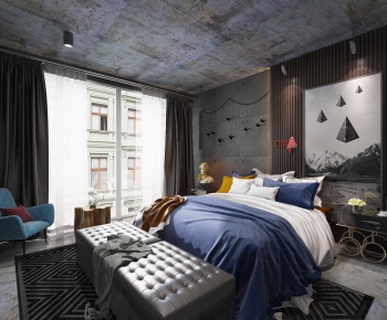 Industrial Style Nordic Style Bedroom-ID:787350275
