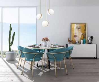 Modern Dining Table And Chairs-ID:714626964