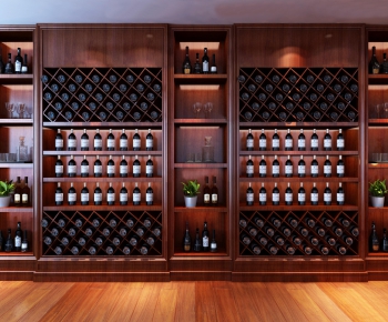 Simple European Style Wine Cabinet-ID:288413397