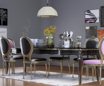 New Classical Style Dining Table And Chairs-ID:128840157