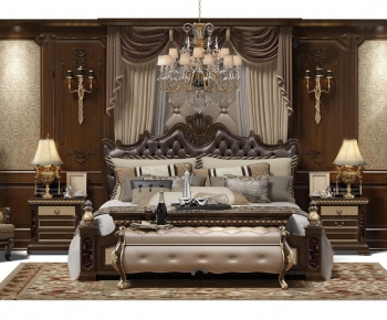 European Style Double Bed-ID:218274969