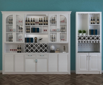 Simple European Style Wine Cabinet-ID:538698195