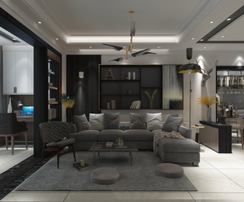 Modern A Living Room-ID:118601587