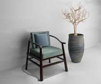New Chinese Style Single Chair-ID:902186629